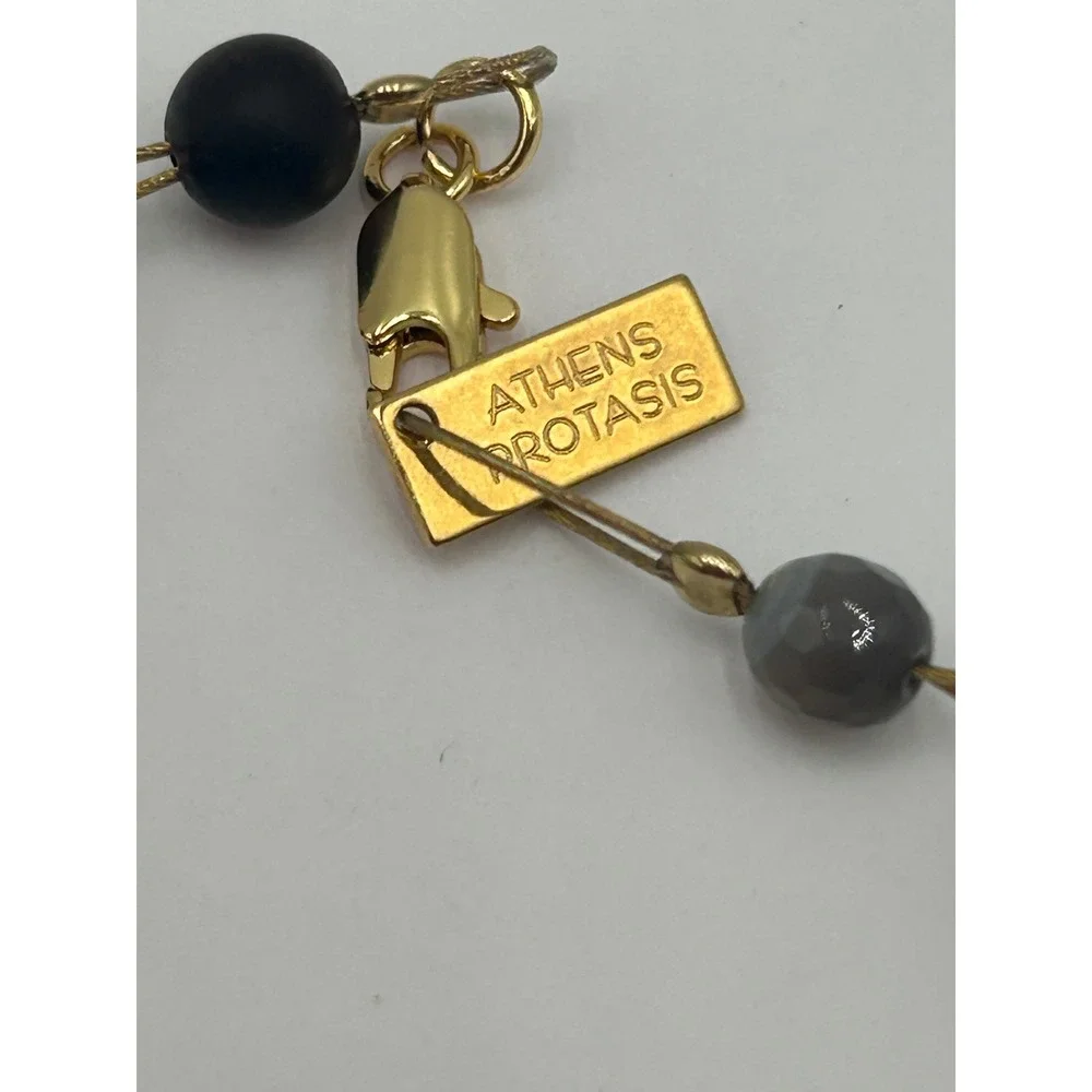 Athens Protasis Necklace with Valerio Garati Silk Tie Earring Bangle Jewelry Set